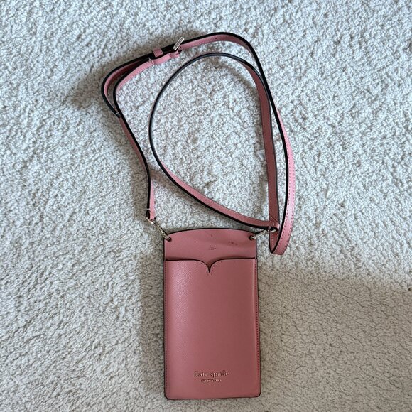Kate Spade Spencer North South Phone Crossbody in Serene Pink - Picture 6 of 10